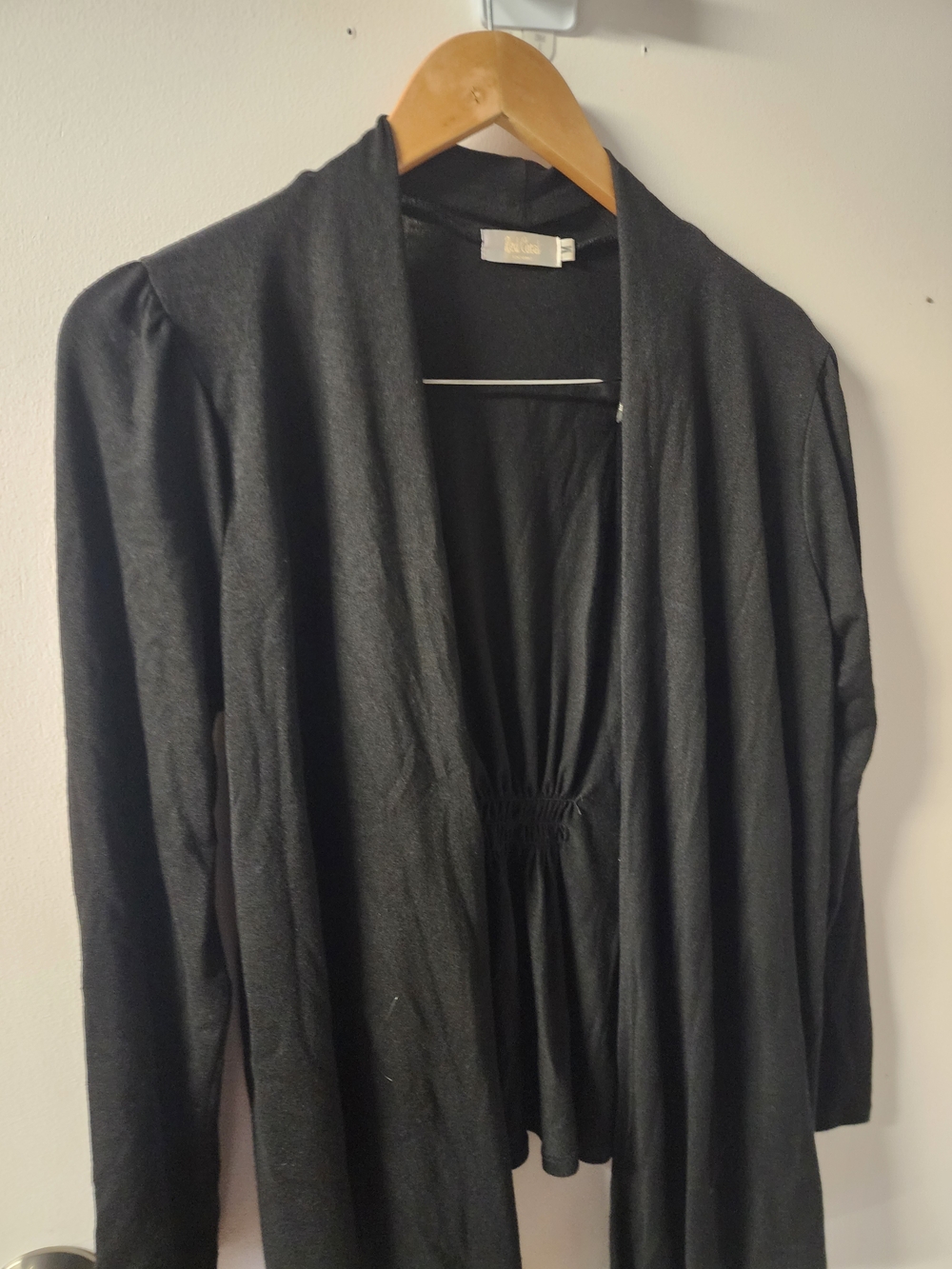 Red Coral Black Women’s Open-Front Cardigan Sweater